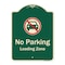 Signmission Designer Series-No Parking Loading Zone With No Car Symbol, 24" x 18", G-1824-9817 A-DES-G-1824-9817 - alternate 1